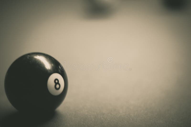 Billiards eight ball. stock photo. Image of leisure, indoors 2044066
