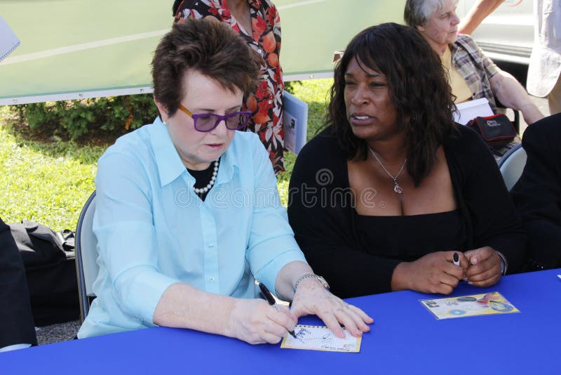 Billie Jean King royalty-vrije stock foto Billie Jean King royalty-vrije stock foto