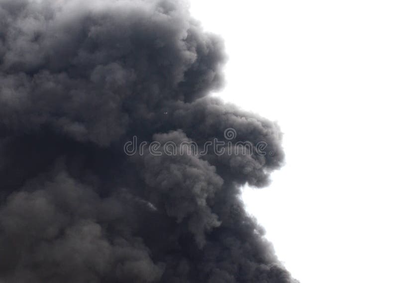 Billowing black smoke royalty free stock photography Billowing black smoke royalty free stock photography
