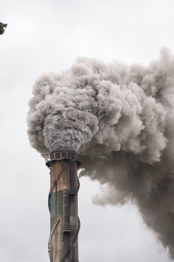 Billowing smoke stack stock photo. Image of emissions - 6726648