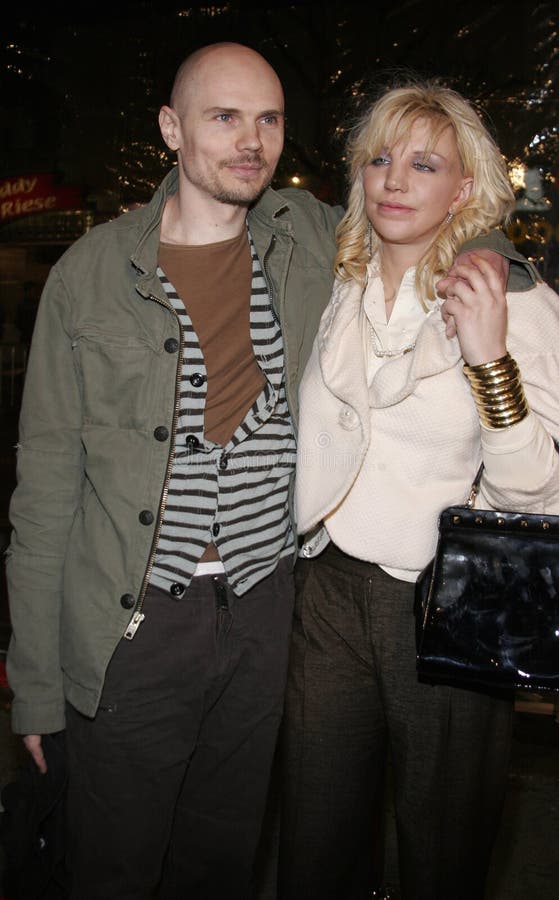 Billy Corgan e Courtney Love fotografia de stock Billy Corgan e Courtney Love fotografia de stock