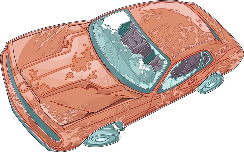 bilskräp vektor illustrationer bilskräp vektor illustrationer