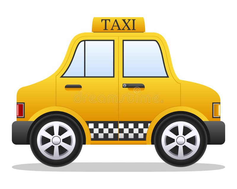 biltecknad film taxar yellow stock illustrationer biltecknad film taxar yellow stock illustrationer