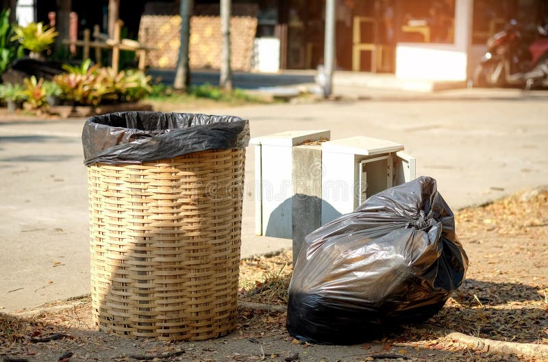 Bin baskets made of woven basket.