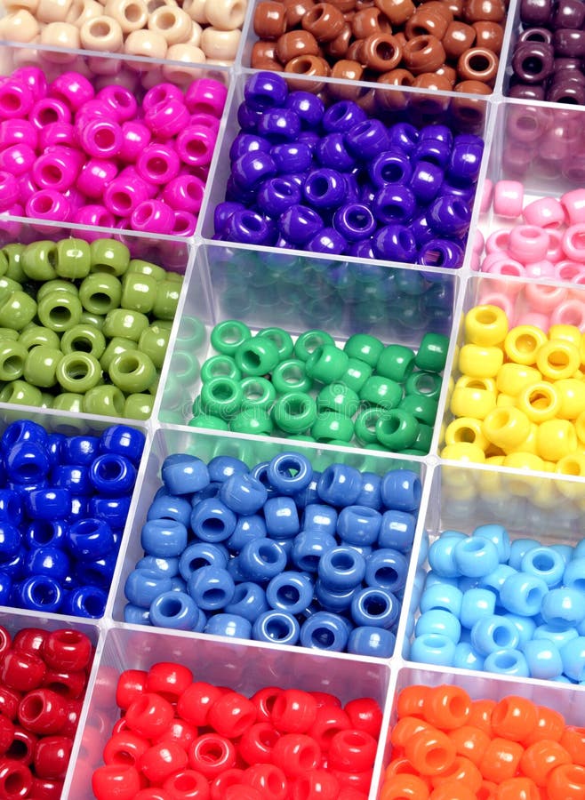 Bin of Colored Beads stock photo. Image of elegance, bead 39539598