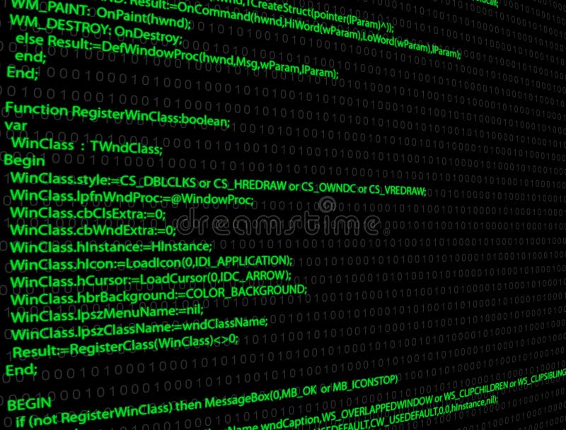 Binaire code royalty-vrije illustratie