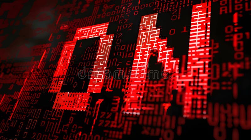 Binary algorithm, data code, decryption and encoding. Digital age. Cyberpunk ON Text Animation. Algorithm binary code vectors