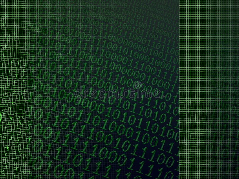 Binary background vector illustration