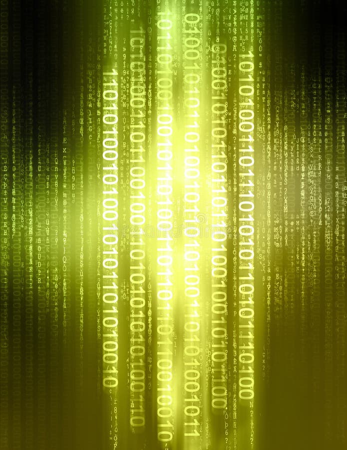 Binary code vector illustration
