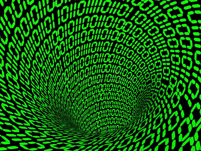 Binary code. Homogeneous structure or background. 3d. Binary code path illustrations