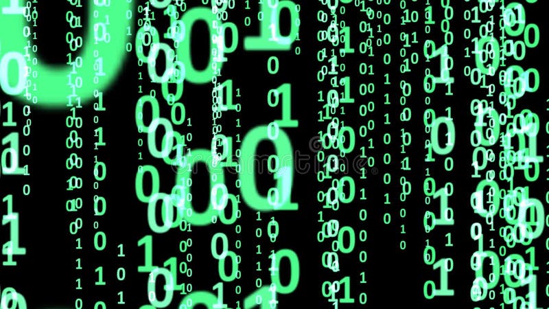 Binary Code Abstract Background royalty free illustration
