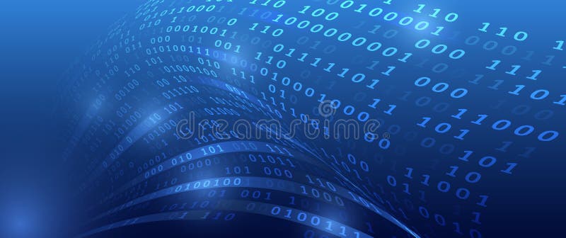 Binary code, artificial intelligence. Program code. Computer background of numbers. Analytics, sorting, structuring, information vector illustration