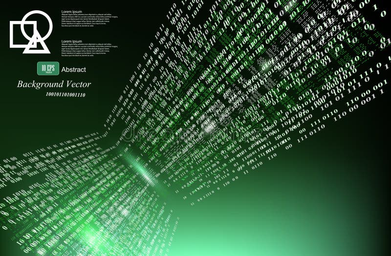 Binary code Background abstract illustration object gradient stock illustration