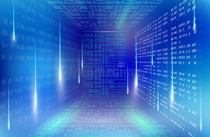 Binary code Background abstract illustration object gradient royalty free illustration