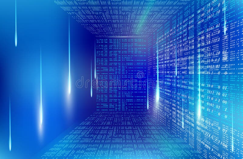 Binary code Background abstract illustration object gradient stock illustration