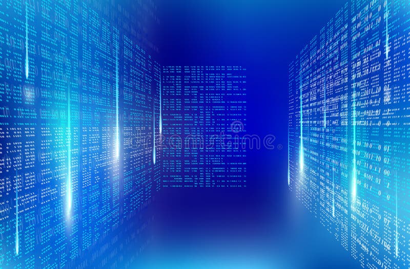 Binary code Background abstract illustration object gradient vector illustration