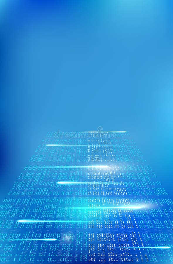 Binary code Background abstract illustration object gradient stock illustration
