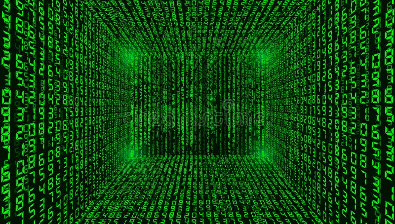 Binary code background abstract