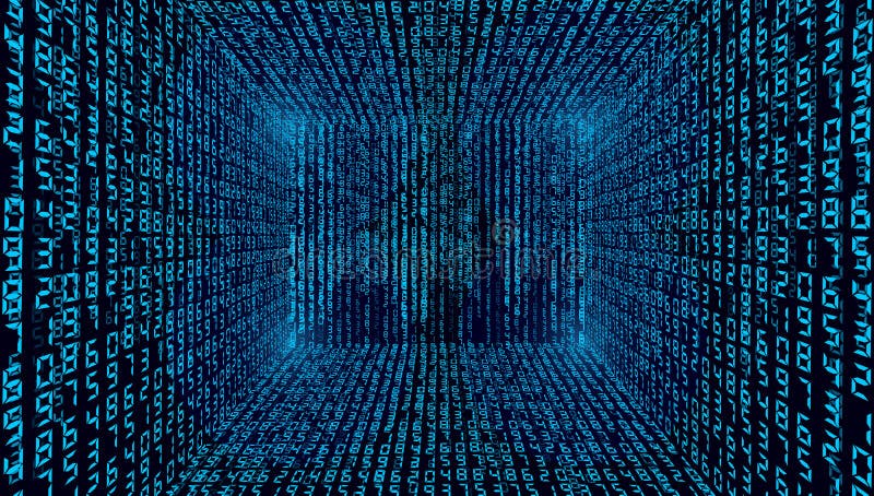 Binary code background abstract stock illustration