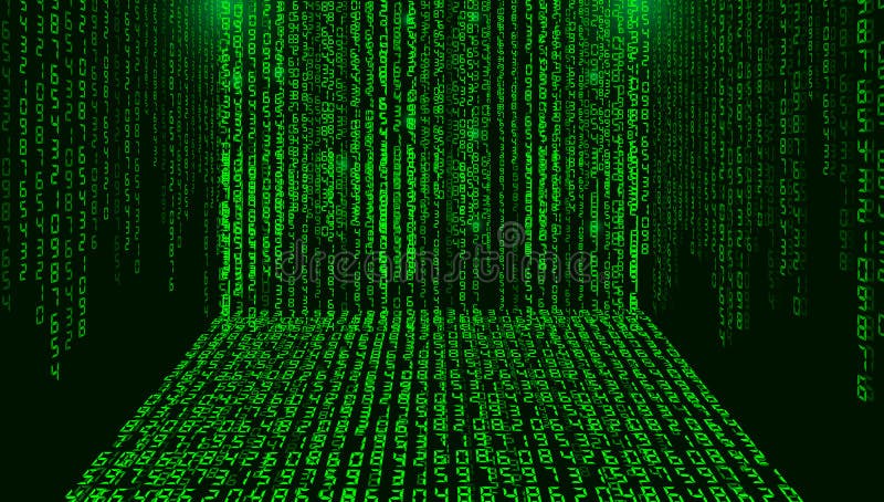 Binary code background abstract royalty free illustration