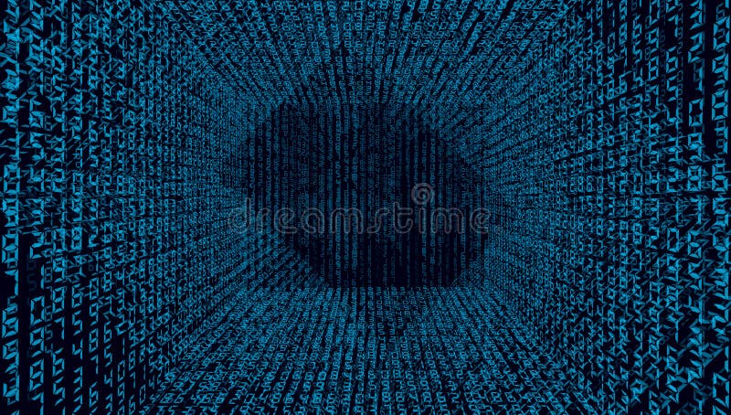 Binary code background abstract stock illustration