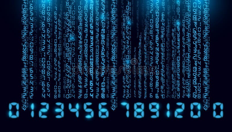 Binary code background abstract stock illustration