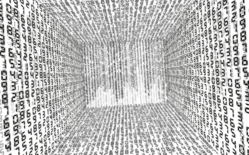 Binary code background abstract stock illustration