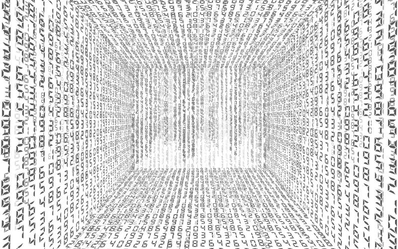 Binary code background abstract royalty free illustration