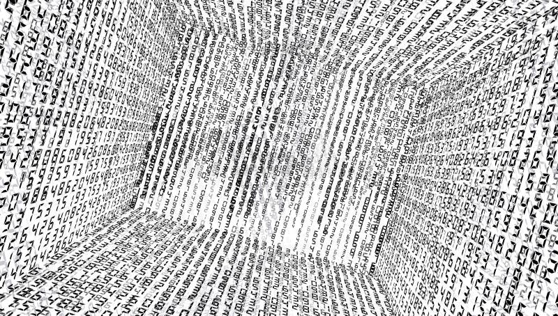 Binary code background abstract royalty free illustration