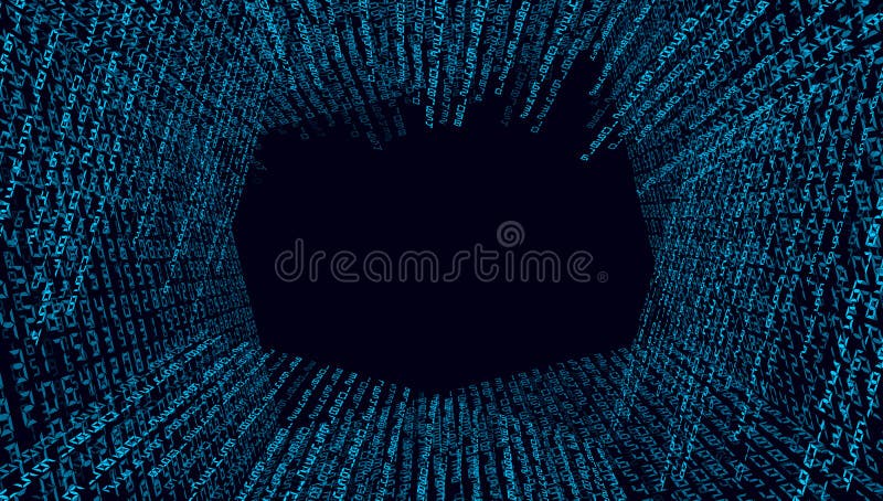 Binary code background abstract royalty free illustration