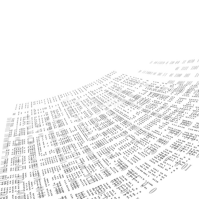 Binary code Background background abstract illustration royalty free illustration