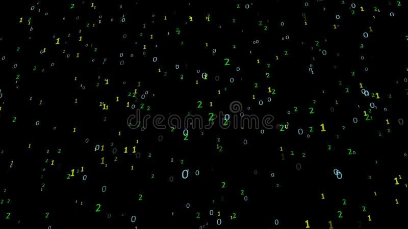 Binary code background. Big data and programming hacking, deep decryption and encryption, computer streaming numbers 1,0. Coding. Computer binary program code video