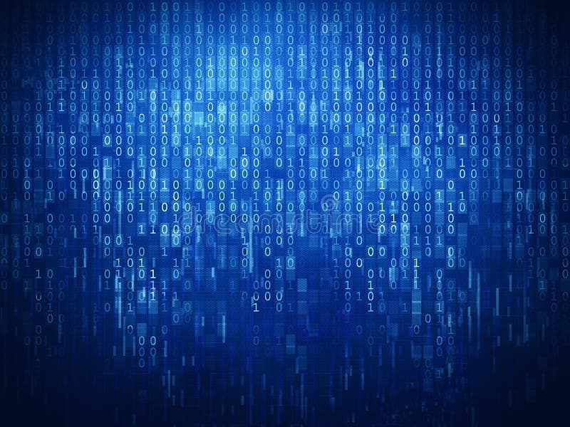 Binary code background royalty free illustration