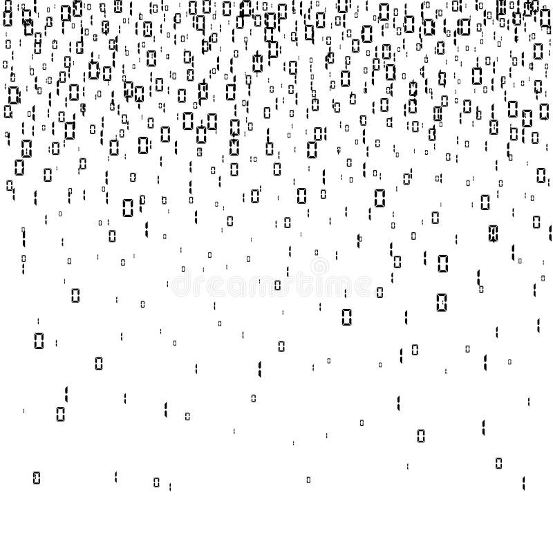 Binary code background. Digital data stream encoding. Matrix. Vector illustration vector illustration
