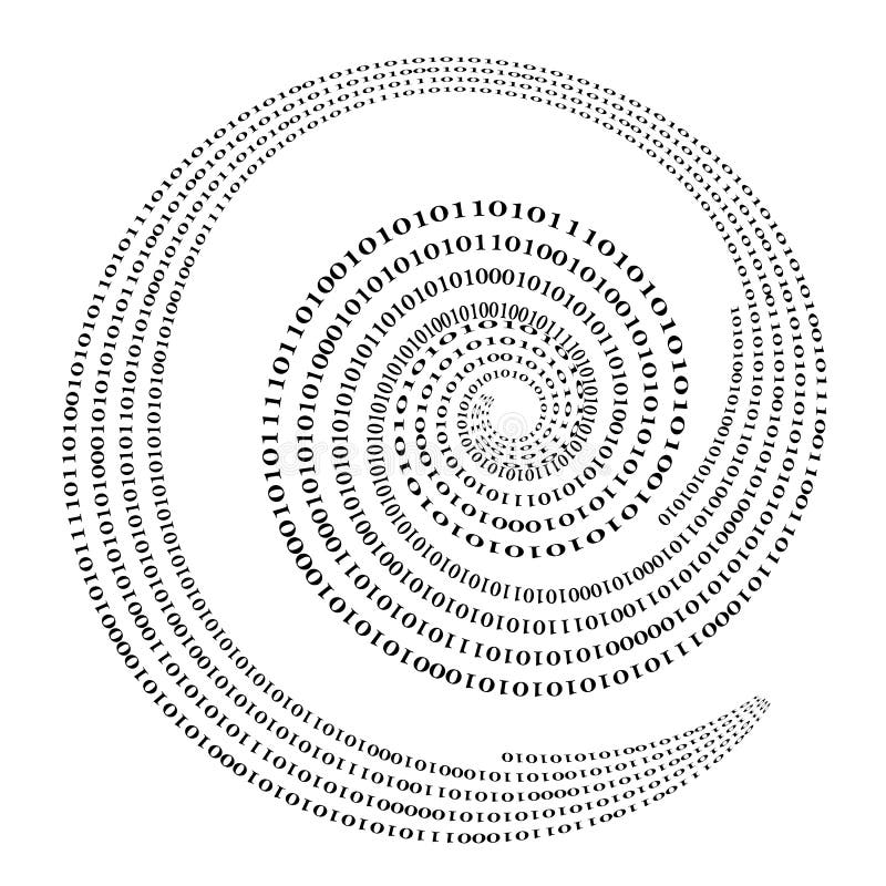 Binary Code Background. Numbers Concept. Algorithm, Data Code, Decryption and Encoding. Binary code programming background illustrations
