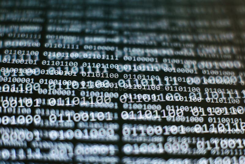 Binary Code Background , Texture with Mathematic Symbols. Numeral ...