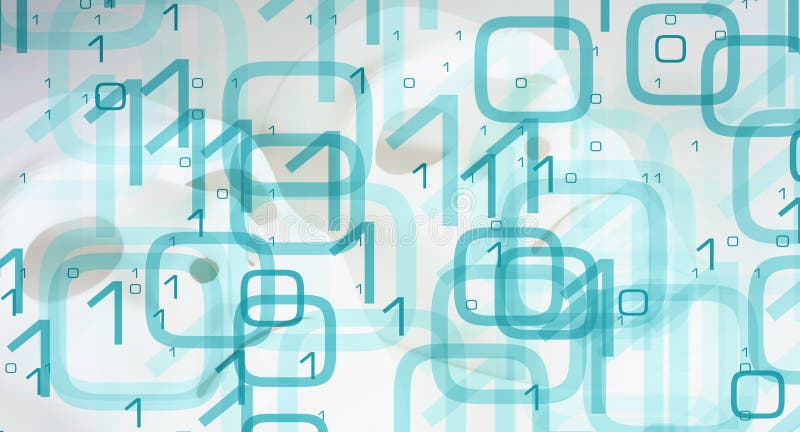 Binary code big data royalty free illustration