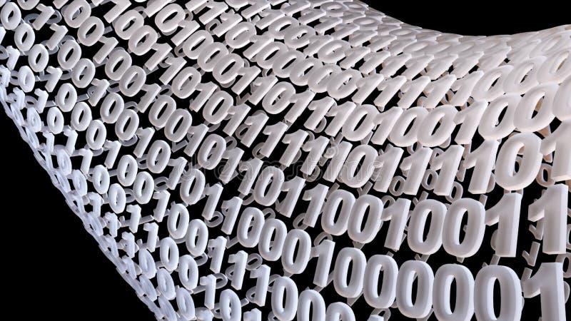 Binary code stock illustration