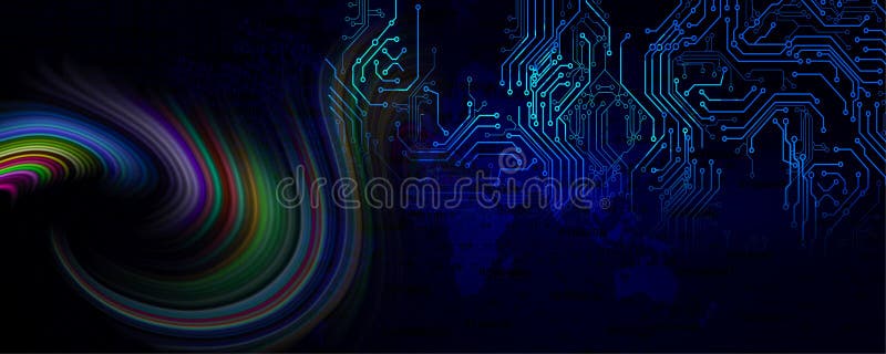 Binary Code Circuit Industrial Business Background. Background Integration.  Technology Banner Background. Illustration Stock Illustration -  Illustration of engineering, design: 214661993