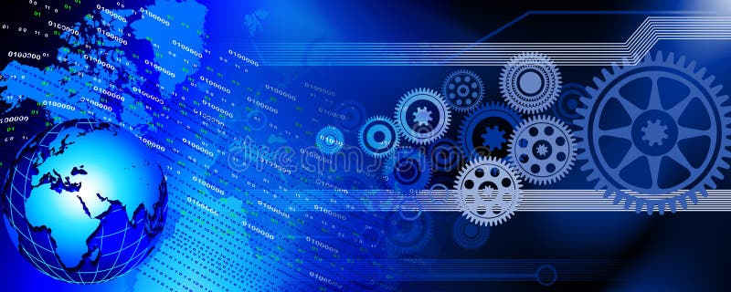 Binary Code and Cogs Background with Global Marketing , Digital Abstract  Technology Background. Java, Coding Stock Illustration - Illustration of  data, design: 180798072