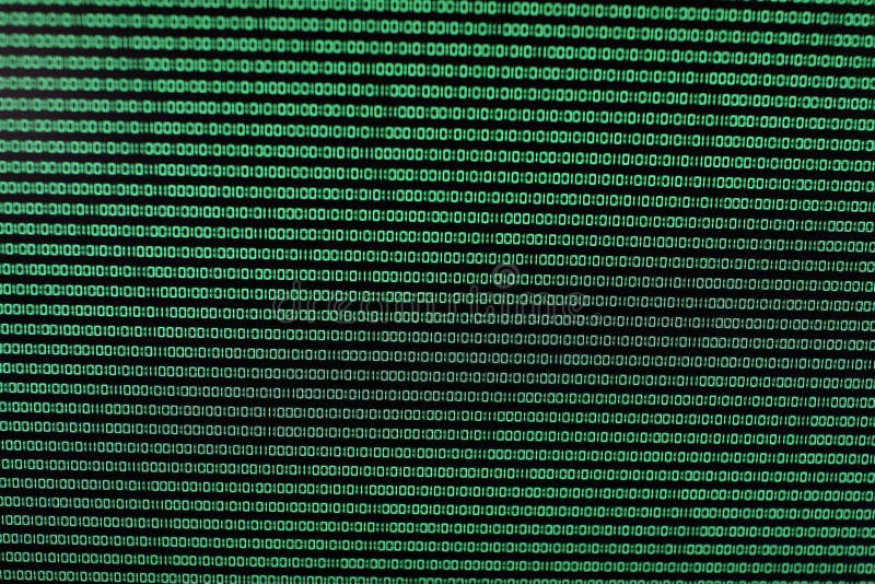 Binary Code in Green on TFT