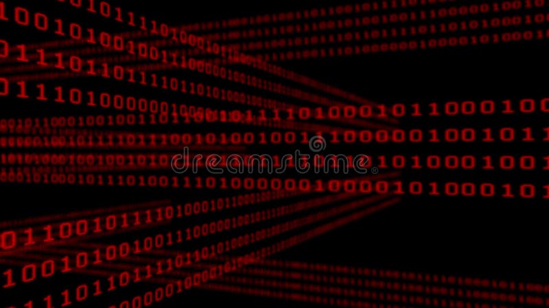 Binary code grid on dark background vector illustration