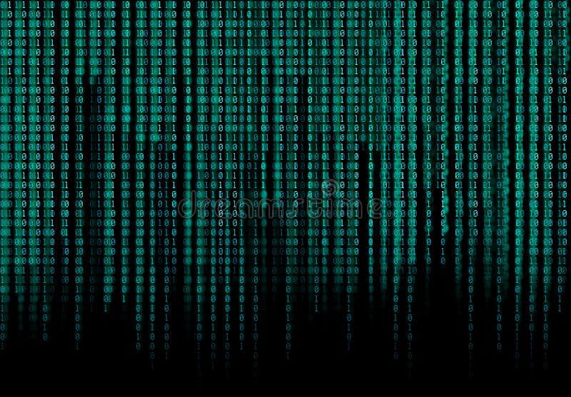 Binary code matrix background royalty free illustration