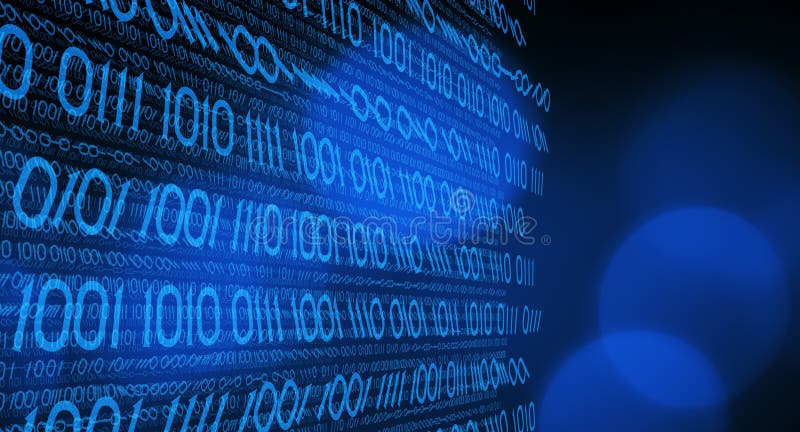 Binary code numbers backdrop royalty free illustration