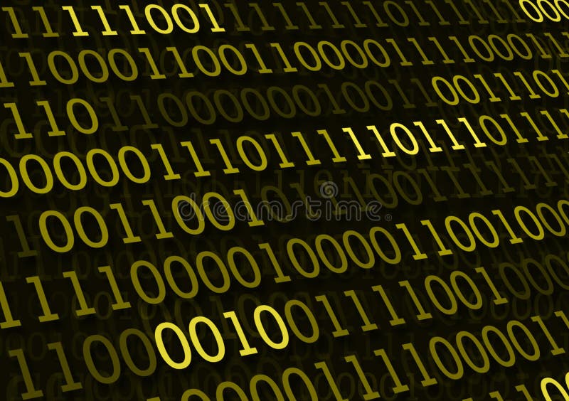Binary Code Numbers for Computer Background Stock Photo - Image of ...