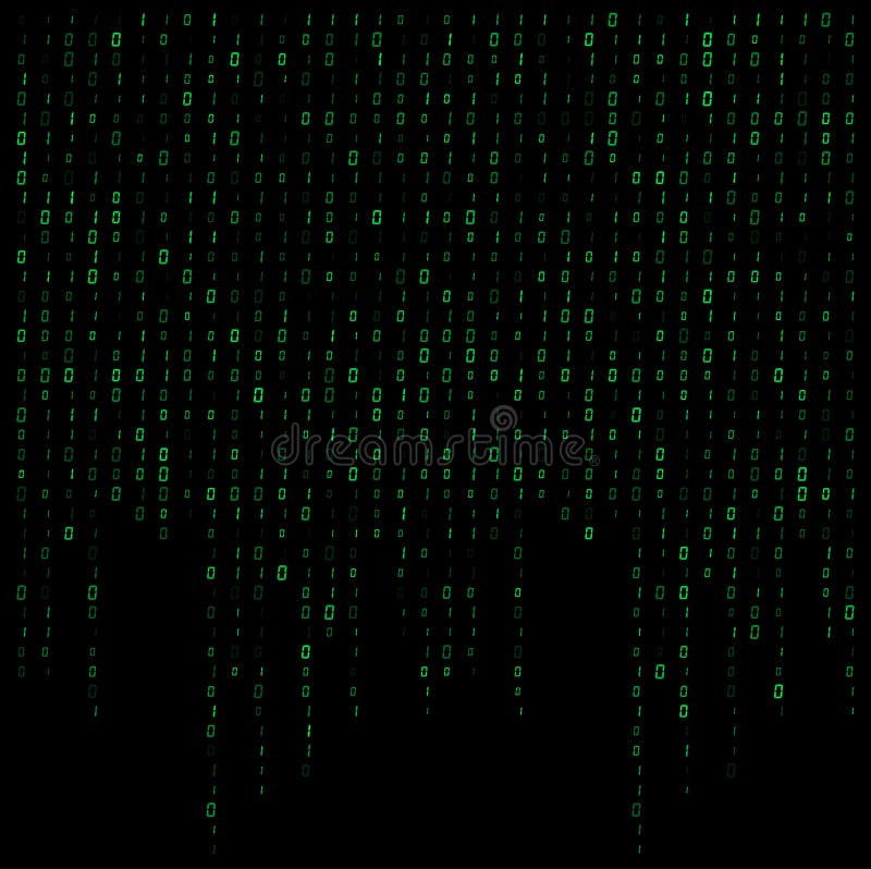 Binary Code Stream Background Data Vector Design Stock Vector ...