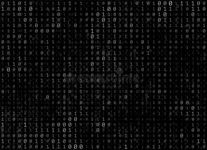 Binary code vector abstract background vector illustration