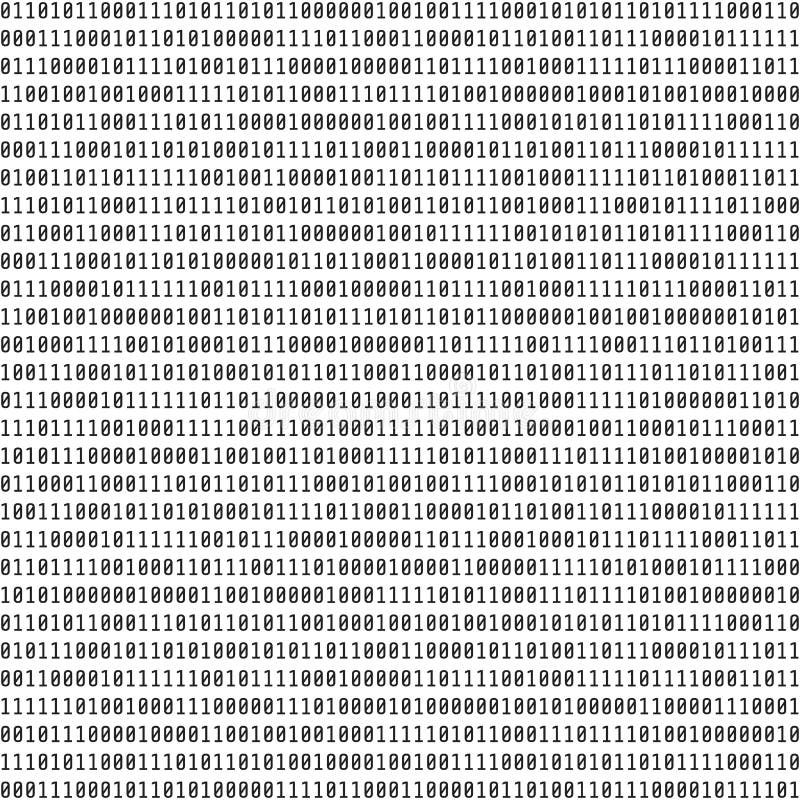 representation of binary data