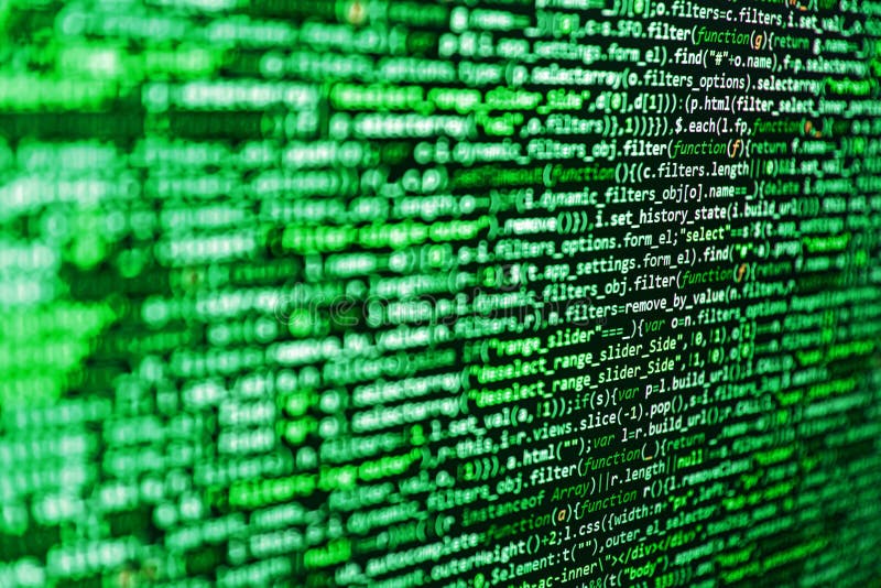 Binary computer code background, abstract. Closeup of Web Code on Computer LED Screen. Lines of code of a software with several colors. Modern technologies, web cascading design. Tensorflow AI concept. Marketing data encryption concept stock images, royalty-free photos and pictures