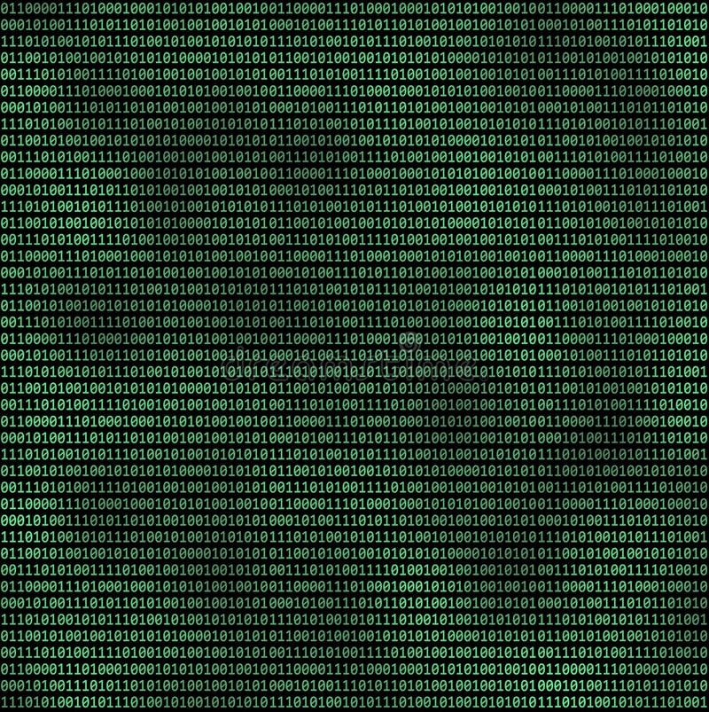 Binary computer code stock illustration